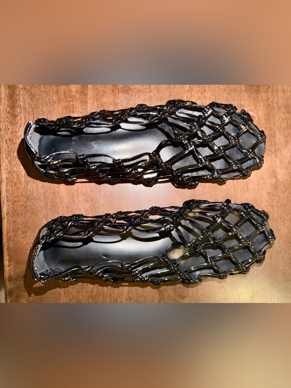 Black Braided Cage Sandal - Women's Fashion Accessory
